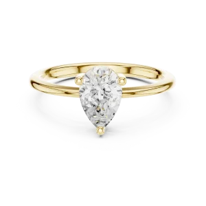 Ethereal Pear Cut Solitaire Statement Ring - Image 2