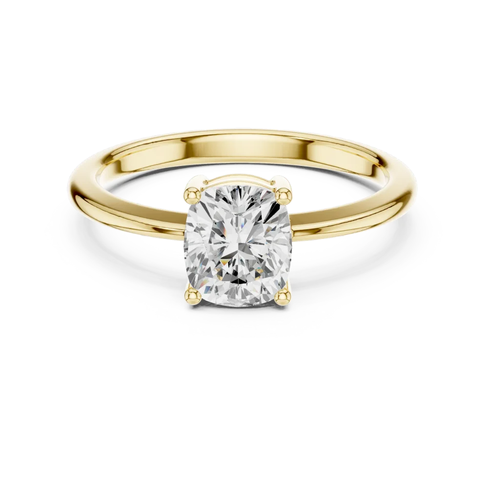 Essence Cushion Cut Solitaire Ring - Image 2