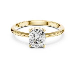 Essence Cushion Cut Solitaire Ring - Image 2