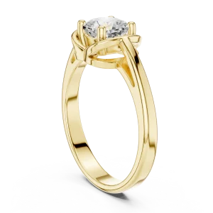 Essence Cushion Cut Architectural Solitaire Ring - Image 3
