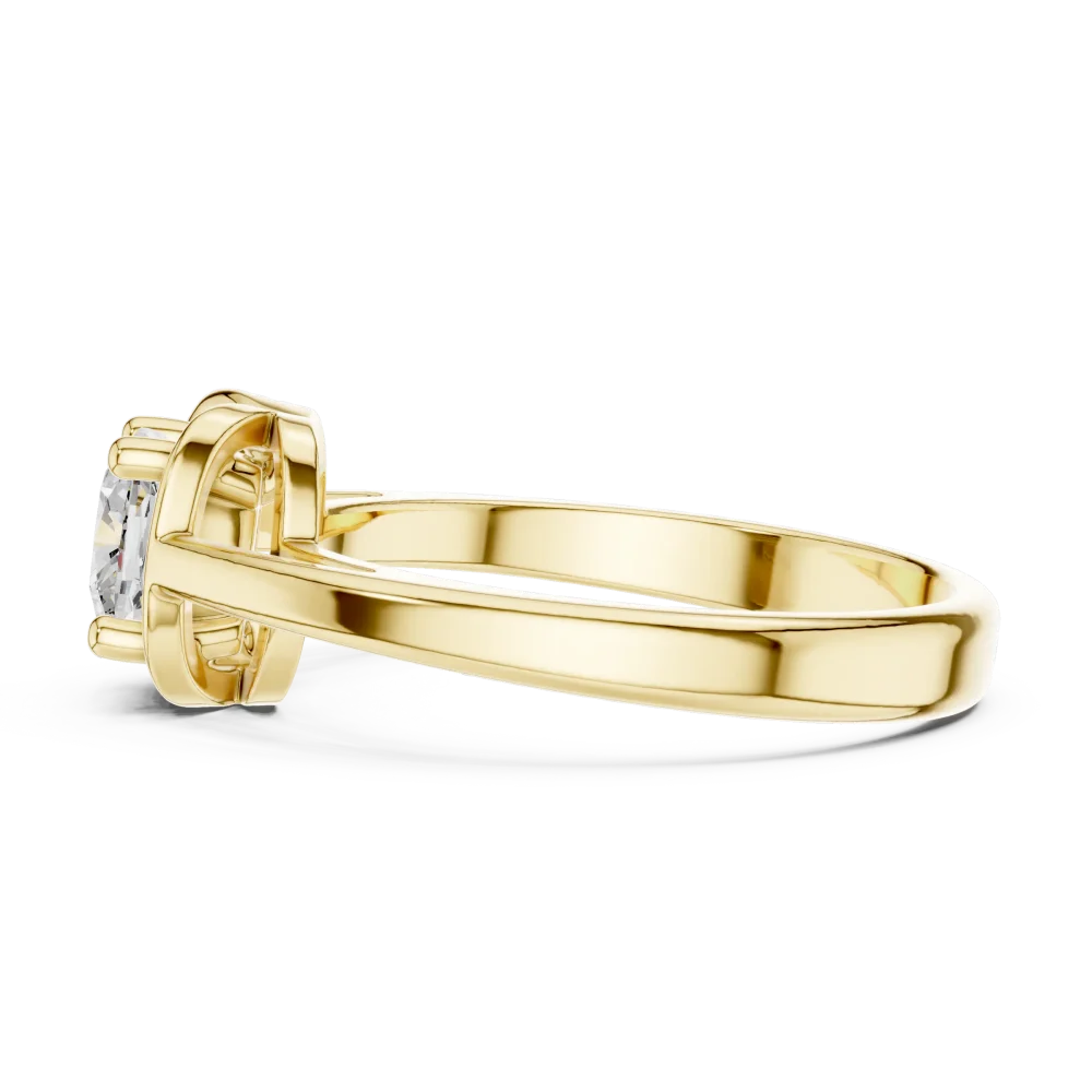 Essence Cushion Cut Architectural Solitaire Ring - Image 4