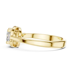 Essence Cushion Cut Architectural Solitaire Ring - Image 4