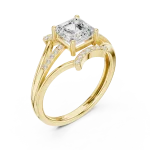 Luminary Emerald Cut Architectural Solitaire Ring