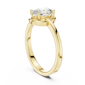 Essence Oval Cut Floating Solitaire Ring - Image 3