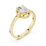 Essence Oval Cut Floating Solitaire Ring