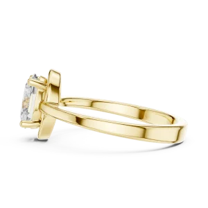 Essence Oval Cut Floating Solitaire Ring - Image 4