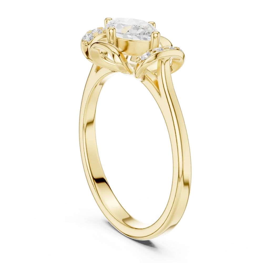 Ethereal Marquise Solitaire Statement Ring - Image 3