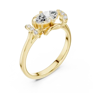 Ethereal Marquise Solitaire Statement Ring