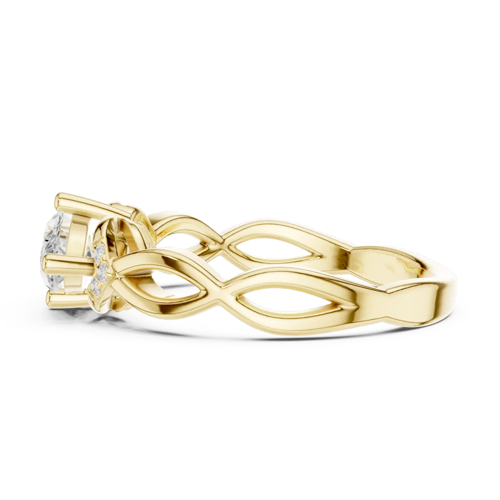 Ethereal Marquise and Round Brilliant Accent Ring - Image 4