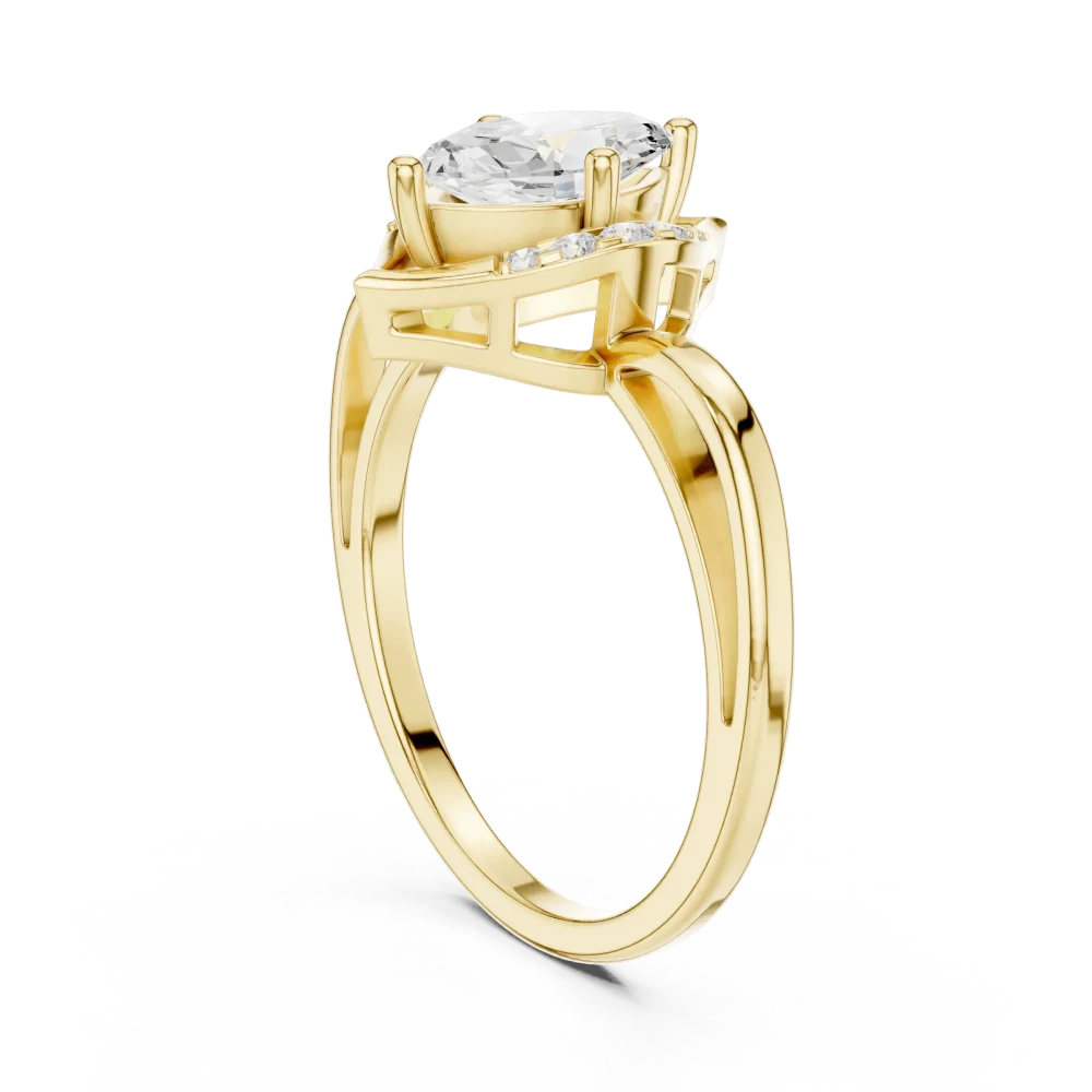 Ethereal Marquise Solitaire Statement Ring - Image 3