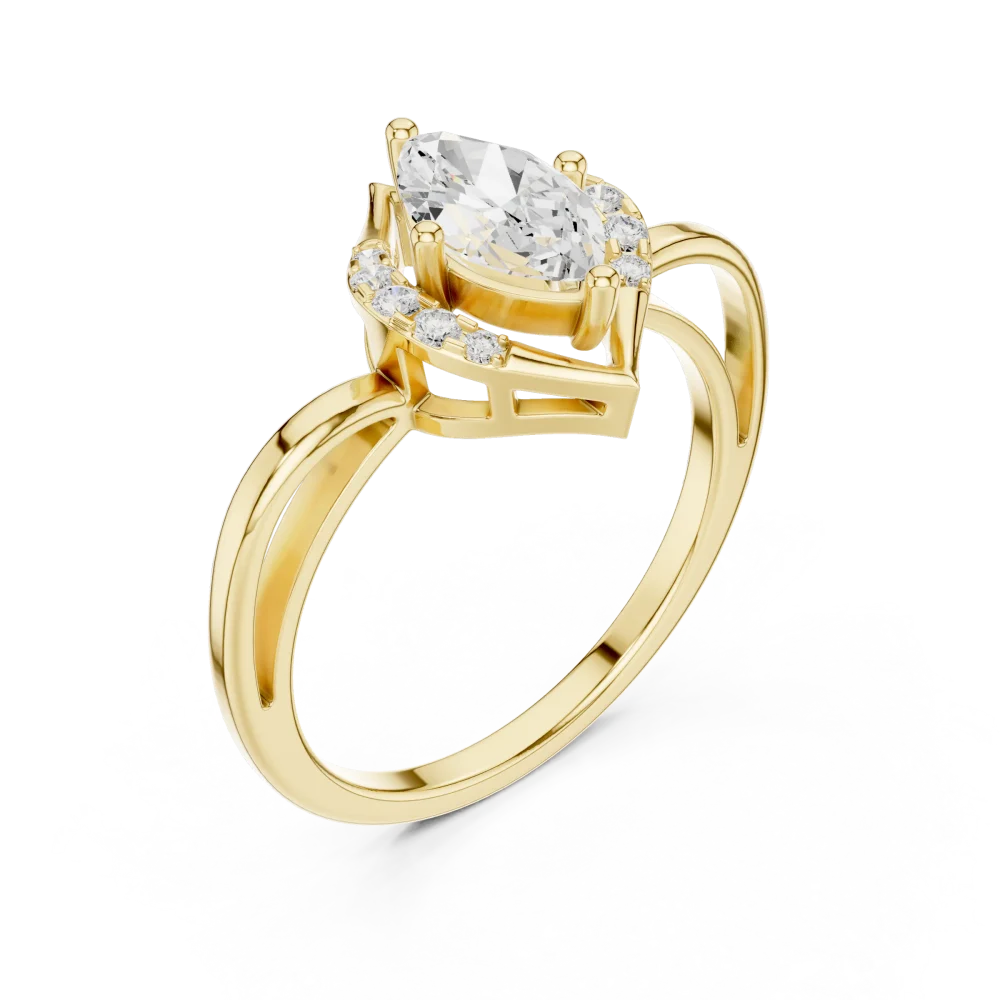 Elevate your style with this breathtaking marquise Solitaire ring. Featuring high-clarity DIAMEUR lab-grown diamonds, shop this modern luxury classic.