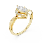 Ethereal Marquise Solitaire Statement Ring