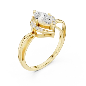 Ethereal Marquise Solitaire Statement Ring