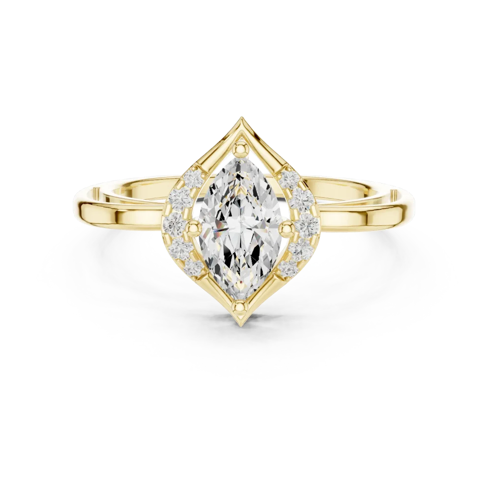 Ethereal Marquise Solitaire Statement Ring - Image 2