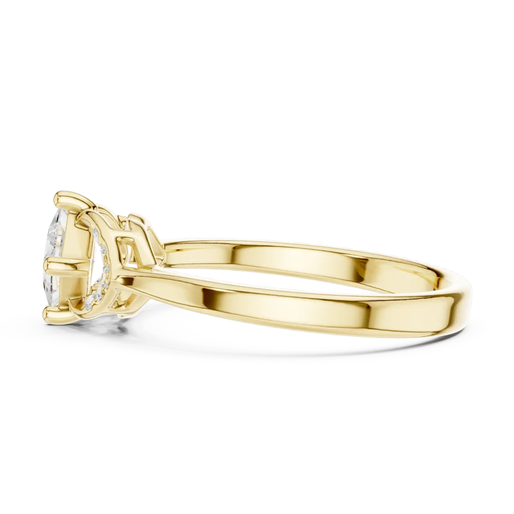 Symmetry Princess Cut Geometric Accent Ring - Image 4