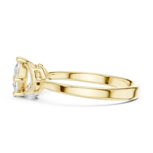 Symmetry Princess Cut Geometric Accent Ring - Image 4