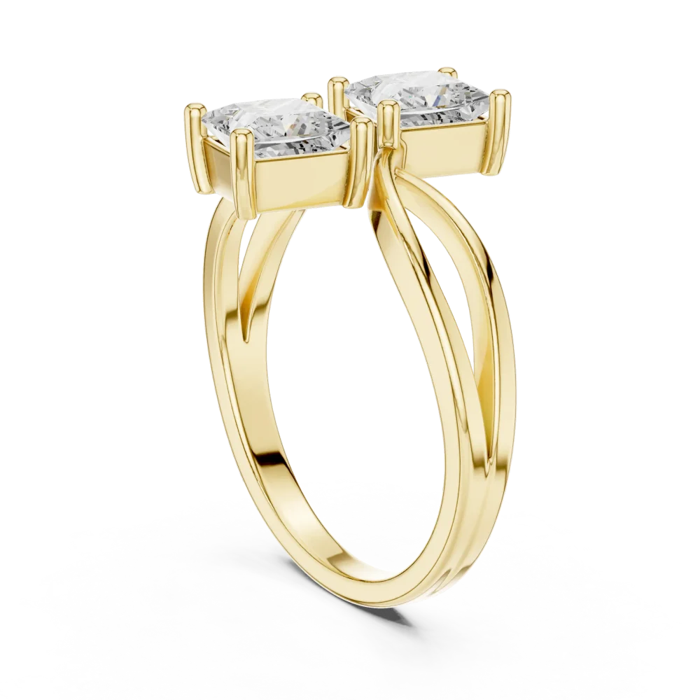 Infinite Symmetry Princess Cut Solitaire Ring - Image 3