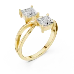 Infinite Symmetry Princess Cut Solitaire Ring
