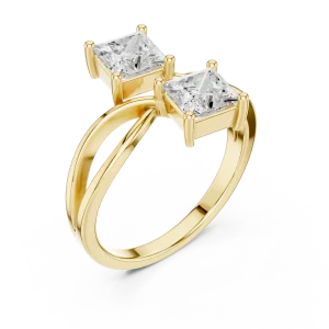 Infinite Symmetry Princess Cut Solitaire Ring