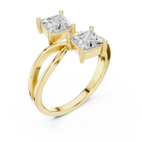 Infinite Symmetry Princess Cut Solitaire Ring