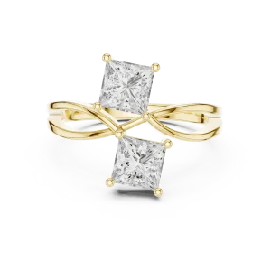 Infinite Symmetry Princess Cut Solitaire Ring - Image 2