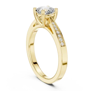 Ethereal Cushion Cut Brilliant Pavé-Set Ring - Image 3