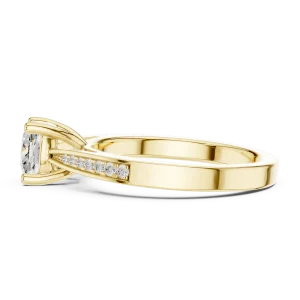 Ethereal Cushion Cut Brilliant Pavé-Set Ring - Image 4