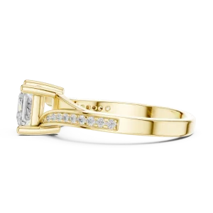 Symmetry Princess Cut Linear Accent Ring - Image 4