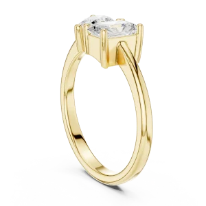Ethereal Radiant and Pear Duo Solitaire Toi et Moi Ring - Image 3