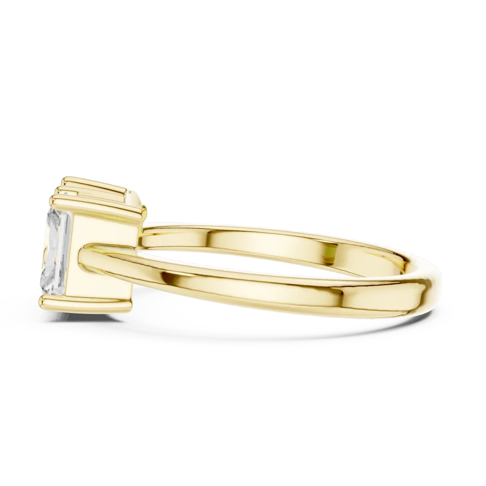 Ethereal Radiant and Pear Duo Solitaire Toi et Moi Ring - Image 4