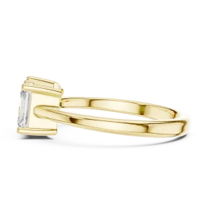 Ethereal Radiant and Pear Duo Solitaire Toi et Moi Ring - Image 4