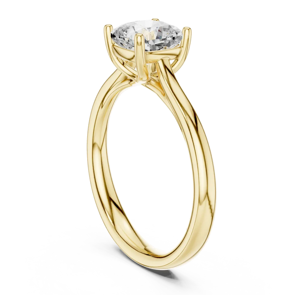 Essence Cushion Cut Hidden Halo Solitaire Ring - Image 3