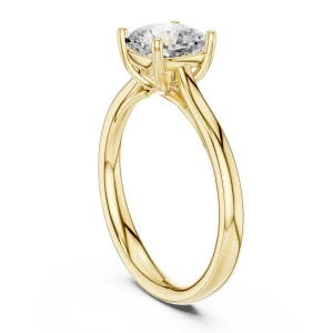 Essence Cushion Cut Hidden Halo Solitaire Ring - Image 3
