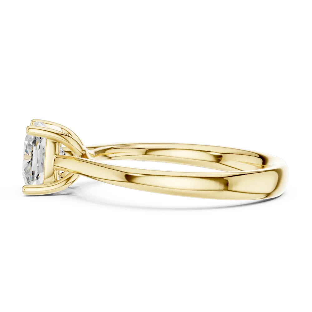 Essence Cushion Cut Hidden Halo Solitaire Ring - Image 4