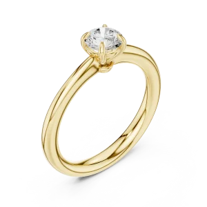 Essence Round Brilliant Cut Solitaire Ring