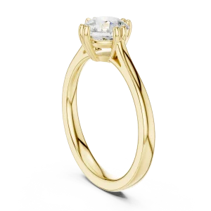 Essence Round Brilliant Cut Solitaire Engagement Ring - Image 3