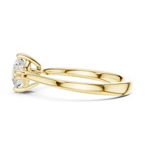 Essence Round Brilliant Cut Solitaire Engagement Ring - Image 4