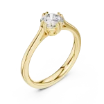 Essence Round Brilliant Cut Solitaire Engagement Ring