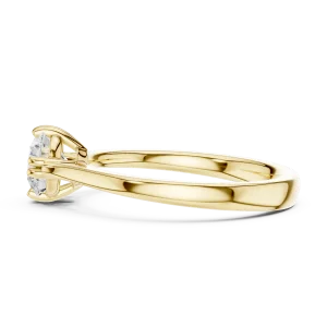 Essence Round Brilliant Cut Solitaire Engagement Ring - Image 4
