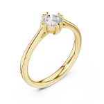 Essence Round Brilliant Cut Solitaire Engagement Ring