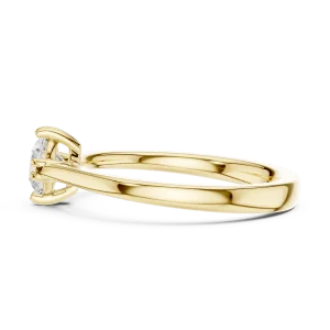 Essence Round Brilliant Cut Solitaire Engagement Ring - Image 4
