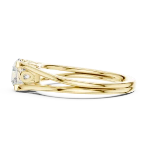 Essence Round Cut Architectural Solitaire Ring - Image 4
