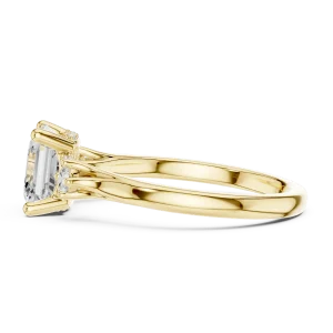 Luminary Emerald Cut Three Stone Solitaire Ring - Image 4