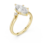 Ethereal Marquise Silhouette Solitaire Ring