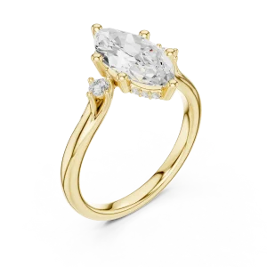 Ethereal Marquise Silhouette Solitaire Ring
