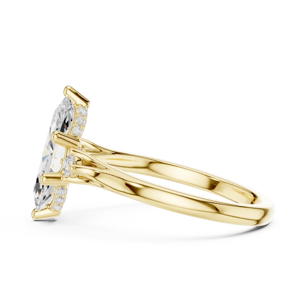 Ethereal Marquise Silhouette Solitaire Ring - Image 4
