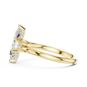 Ethereal Marquise Silhouette Solitaire Ring - Image 4