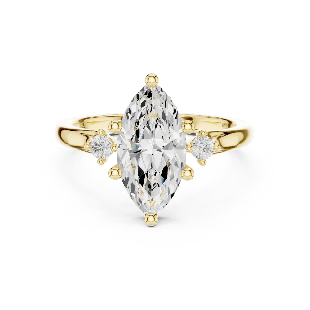 Ethereal Marquise Silhouette Solitaire Ring - Image 2