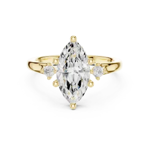 Ethereal Marquise Silhouette Solitaire Ring - Image 2