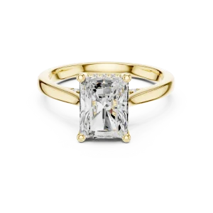 Ethereal Radiant Cut Hidden Halo Solitaire Ring - Image 2
